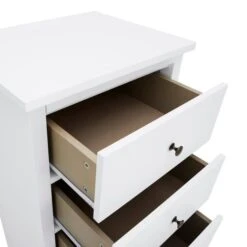 Lynton Tall Small 5 Drawer Chest, White -Online Furniture Store 1000146579 alt04