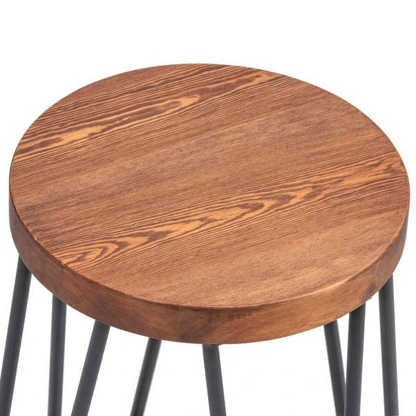 Torino Counter Height Bar Stool, Black Metal 7 Torino Counter Height Bar Stool, Black Metal - Image 5