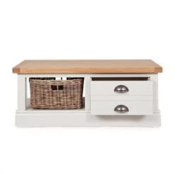 Compton Coffee Table With Baskets, Ivory -Online Furniture Store 1000162415 alt04