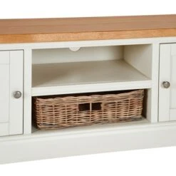 Compton Ivory Wide TV Unit With Baskets For TVs Up To 60" 14 Compton Ivory Wide TV Unit With Baskets For TVs Up To 60" -Online Furniture Store 1000162417 alt05