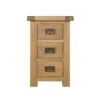 Aylesbury Wide 3 Drawer Bedside Table, Oak 1 Aylesbury Wide 3 Drawer Bedside Table, Oak -Online Furniture Store 30115916