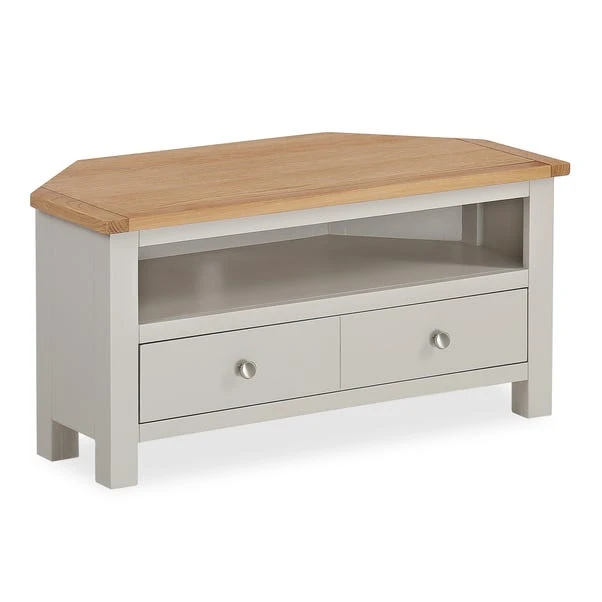 Bromley Corner TV Unit, Oak For TVs Up To 40" 14 Bromley Corner TV Unit, Oak For TVs Up To 40" - Image 12