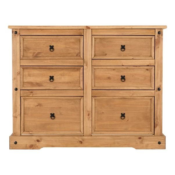 Corona 6 Drawer Chest, Pine 5 Corona 6 Drawer Chest, Pine - Image 3