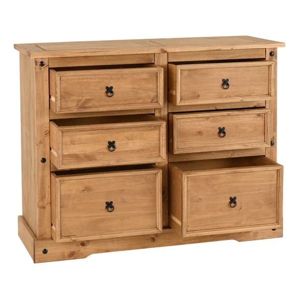 Corona 6 Drawer Chest, Pine 6 Corona 6 Drawer Chest, Pine - Image 4