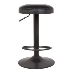 Terni Adjustable Height Swivel Bar Stool, Faux Leather -Online Furniture Store 30555219