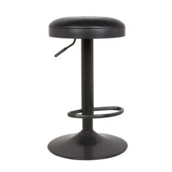 Terni Adjustable Height Swivel Bar Stool, Faux Leather -Online Furniture Store 30555219 alt01