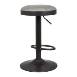 Terni Adjustable Height Swivel Bar Stool, Faux Leather -Online Furniture Store 30555226 alt02