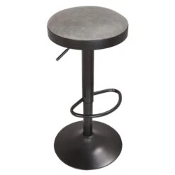Terni Adjustable Height Swivel Bar Stool, Faux Leather -Online Furniture Store 30555226 alt03