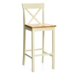Salisbury Counter Height Bar Stool, Wood Grain