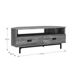 Fulton Pine Effect Corner TV Unit For TVs Up To 50" -Online Furniture Store 30569978 alt09