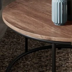 Fulton Coffee Nest Of Tables, Pine Effect -Online Furniture Store 30569979 alt03