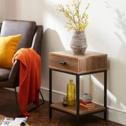 Fulton 1 Drawer Side Table -Online Furniture Store 30569980