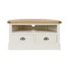 Compton Corner TV Unit, Ivory And Oak For TVs Up To 42" 2 Compton Corner TV Unit, Ivory And Oak For TVs Up To 42" -Online Furniture Store 30605506