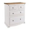Corona 4 Drawer Chest, White & Pine 2 Corona 4 Drawer Chest, White & Pine -Online Furniture Store 30606749