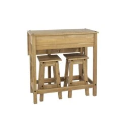 Corona 2 Seater Rectangular Drop Leaf Dining Table With 2 Chairs -Online Furniture Store 30606800 alt04