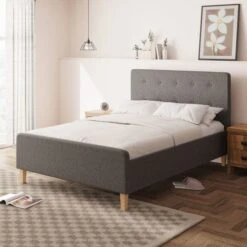 Ashbourne Fabric Side Lift Ottoman Bed Frame -Online Furniture Store 30618653