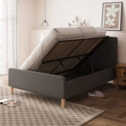 Ashbourne Fabric Side Lift Ottoman Bed Frame -Online Furniture Store 30618653 alt01