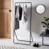 Metal Clothes Rail, Black 2 Metal Clothes Rail, Black -Online Furniture Store 30644489