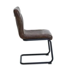Set Of 2 Felix Cantilever Dining Chairs, Faux Leather -Online Furniture Store 30645852 alt03