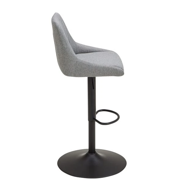 Kenton Adjustable Height Swivel Bar Stool, Fabric 5 Kenton Adjustable Height Swivel Bar Stool, Fabric - Image 3
