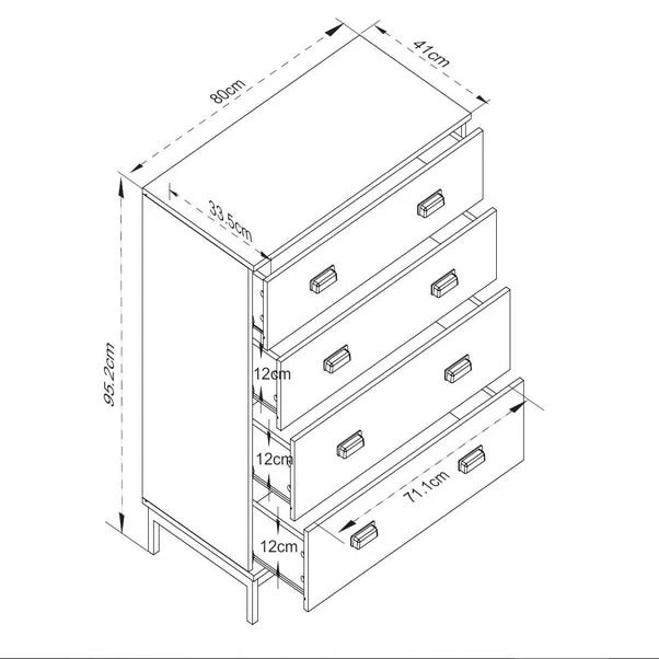 Fulton 4 Drawer Chest 10 Fulton 4 Drawer Chest - Image 8