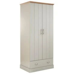 Kendal Double 1 Drawer Wardrobe, Grey 14 Kendal Double 1 Drawer Wardrobe, Grey -Online Furniture Store 30662661 alt03
