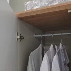 Kendal Double 1 Drawer Wardrobe, Grey 17 Kendal Double 1 Drawer Wardrobe, Grey -Online Furniture Store 30662661 alt06
