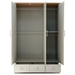 Kendal Triple Wardrobe, Grey -Online Furniture Store 30662662 alt02