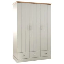 Kendal Triple Wardrobe, Grey -Online Furniture Store 30662662 alt03