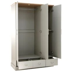 Kendal Triple Wardrobe, Grey -Online Furniture Store 30662662 alt04