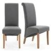 Chester Set Of 2 Dining Chairs, Herringbone Fabric -Online Furniture Store 30662744