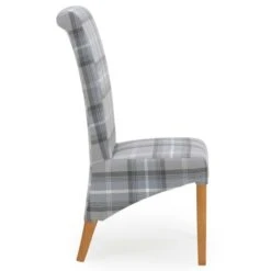 Set Of 2 Chester Dining Chairs, Woven Check Fabric 16 Set Of 2 Chester Dining Chairs, Woven Check Fabric -Online Furniture Store 30662746 alt03