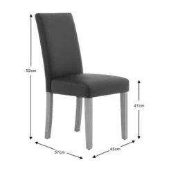 Hugo Set Of 2 Dining Chairs, Faux Leather -Online Furniture Store 30662752 alt09