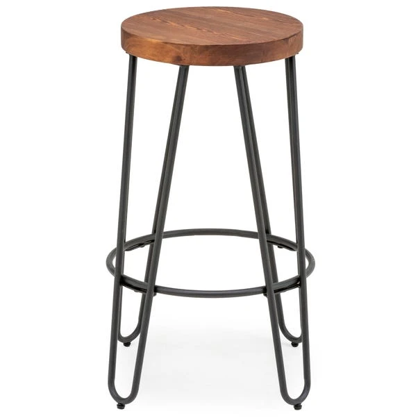Torino Counter Height Bar Stool, Black Metal 3 Torino Counter Height Bar Stool, Black Metal
