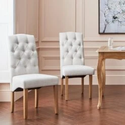 Darcy Set Of 2 Dining Chairs, Linen -Online Furniture Store 30662760