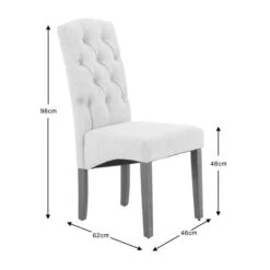 Darcy Set Of 2 Dining Chairs, Linen -Online Furniture Store 30662760 alt09