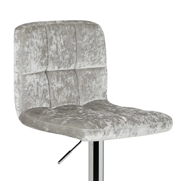 Jasmine Adjustable Height Swivel Bar Stool, Velvet 8 Jasmine Adjustable Height Swivel Bar Stool, Velvet - Image 6