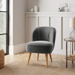 Elsie Velvet Cocktail Chair -Online Furniture Store 30685473