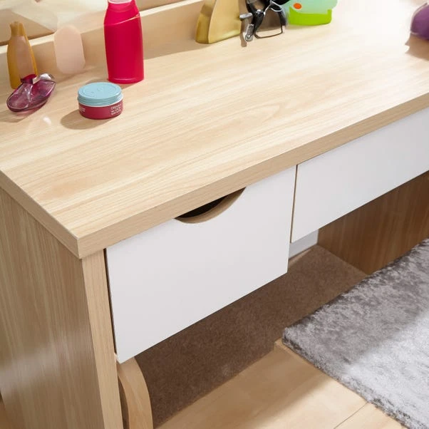 Elizabeth 3 Drawer Dressing Table Set With Mirror 6 Elizabeth 3 Drawer Dressing Table Set With Mirror - Image 4