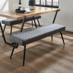 Montreal 2 Seater Dining Bench, Faux Leather, 135cm -Online Furniture Store 30711385