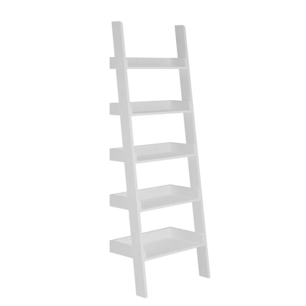 Lynton Ladder Bookcase, White 4 Lynton Ladder Bookcase, White - Image 2
