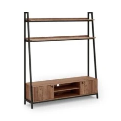 Fulton Pine Ladder Shelf TV Unit For TVs Up To 60" -Online Furniture Store 30712487 alt06