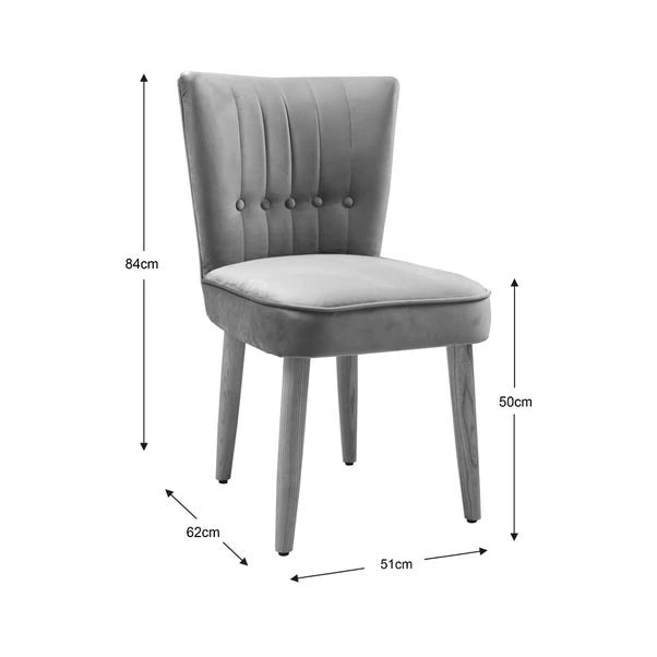 Isla Dining Chair, Velvet 8 Isla Dining Chair, Velvet - Image 6