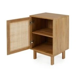 Indi 1 Door Bedside Table, Mango Wood -Online Furniture Store 30727644 alt03