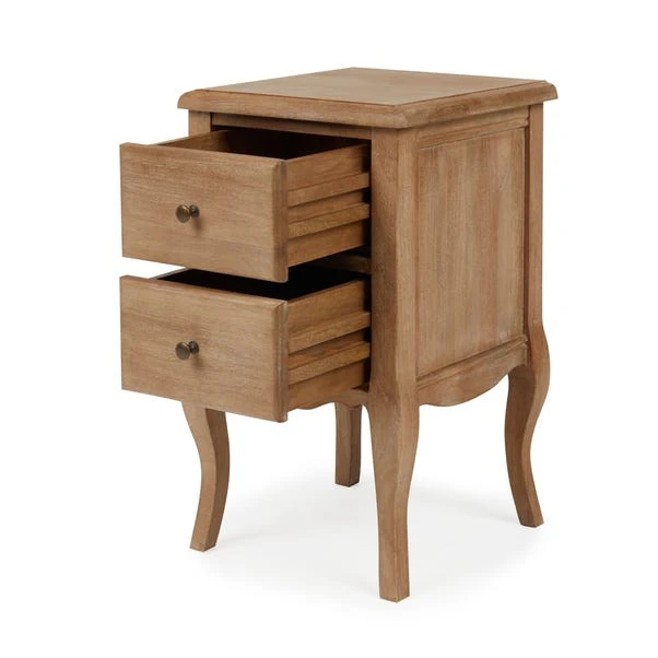 Giselle 2 Drawer Bedside Table, Mango Wood 6 Giselle 2 Drawer Bedside Table, Mango Wood - Image 4