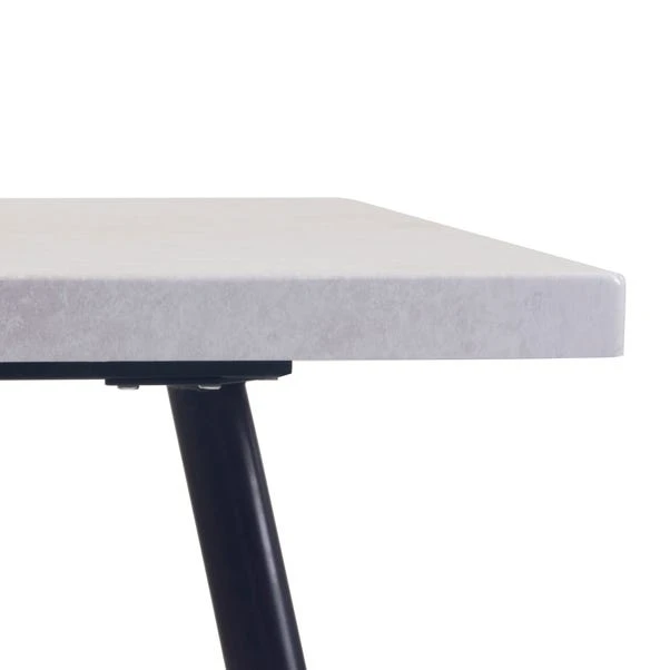 Zuri 6 Seater Rectangular Dining Table, Grey Concrete Effect 7 Zuri 6 Seater Rectangular Dining Table, Grey Concrete Effect - Image 5