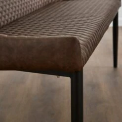 Montreal 2 Seater Dining Bench, Faux Leather, 133cm -Online Furniture Store 30730076 alt02