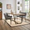Montreal 2 Seater Dining Bench, Faux Leather, 99cm -Online Furniture Store 30730078