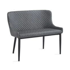 Montreal 2 Seater Dining Bench, Faux Leather, 99cm -Online Furniture Store 30730078 alt03