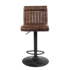 Felix Counter Adjustable Height Swivel Bar Stool, Faux Leather -Online Furniture Store 30748291 alt01